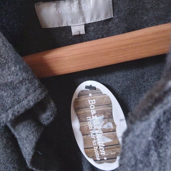 Weekend Los Angeles Charcoal Shacket NWT - Picture 2 of 4